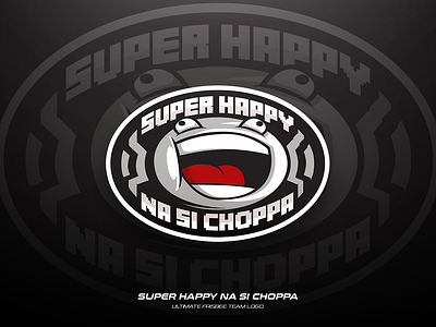Super Happy na si Choppa branding design frisbee illustration logo sports team ultimate vector