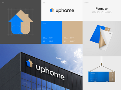 Uphome identity branding design identity logo logodesign logotype minimal