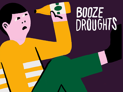 Booze droughts beer booze character drought illustrator procreate