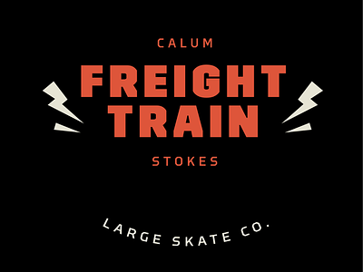 Calum 'Freight Train' Stokes locup illustration logo