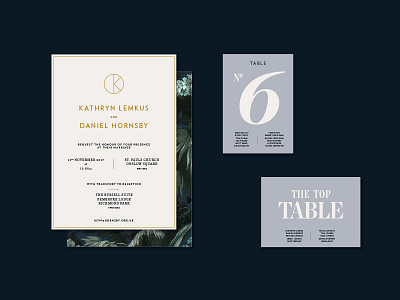 D&K wedding collateral