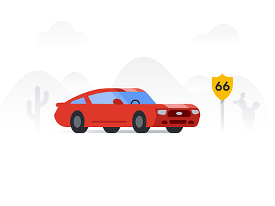 Route 66 — Retro muscle car design google muscle retro