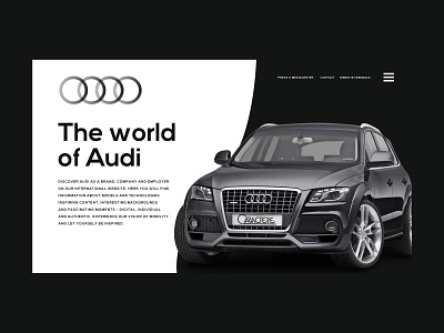 Audi Website Redesign Concept audi design design app designs identity identity design ui ui ux ui design uidesign ux web design webdesign website