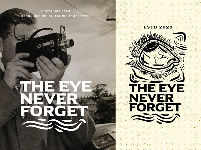 The eye never forget illustration / logo