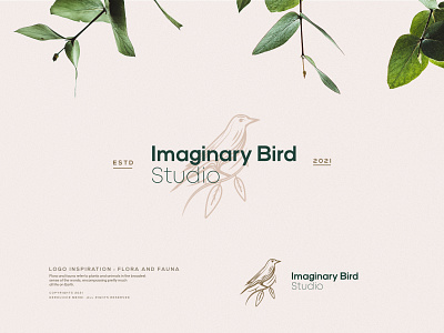 Imaginary Bird Studio : Logo design .