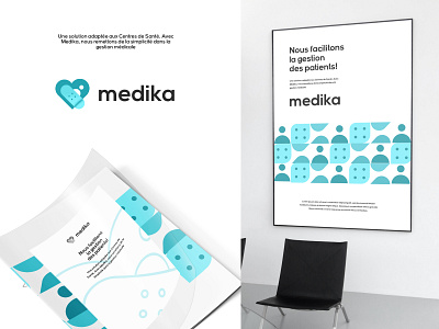 Medika: Brand identity adobe illustrator brand branding design design art designer graphic design health heart identity logo logo design logodesign logos medical patient typography ui