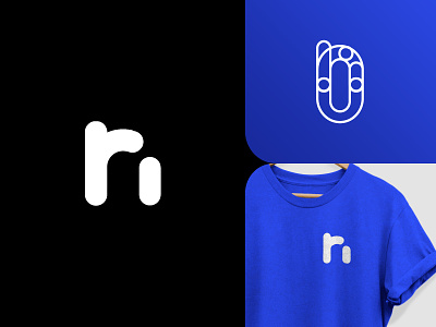 ( r + n ) Logo Monogram lettering logo design logotype monogram design monogram logo