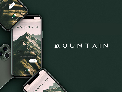 Mountain Logo app design branding concept branding design ios mountain mountains