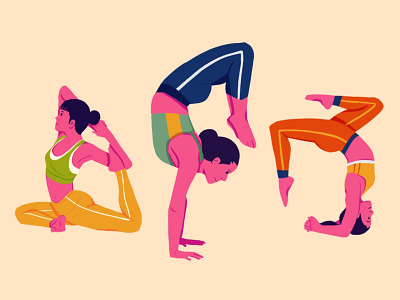 Editorial illustration- Health design digitalart editorial graphicdesign health illustration yoga