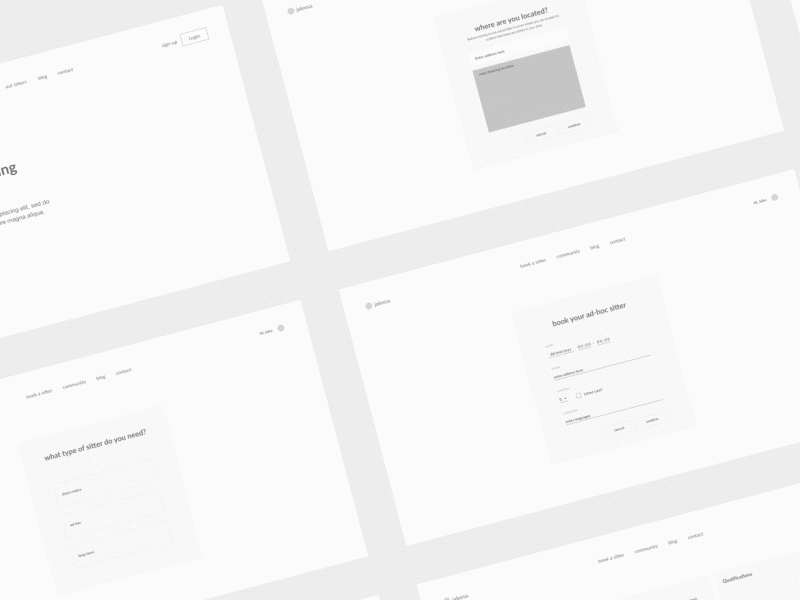 Jaleesa Website animation app branding clean design dribbble flat icon minimal ui ux vector web web design website