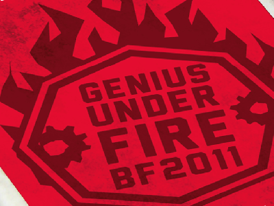Genius Under Fire fire genius illustration liberator texture