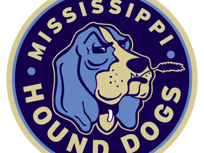 Mississippi Hound Dogs blue dog football hound mississippi uifl