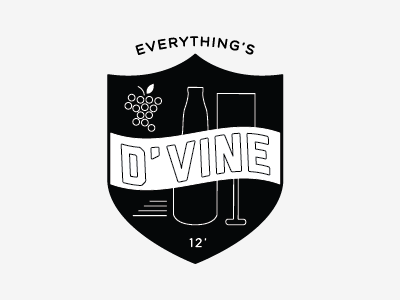 Everything's D'Vine illustration logo