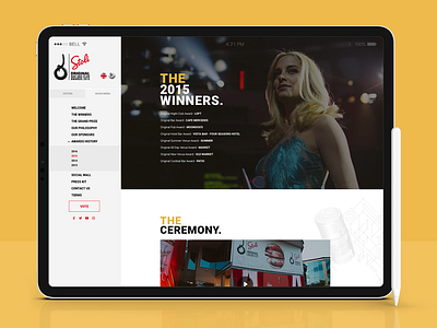 Stoli Original Bar & Club Awards 2016 - Web Design & Development awards ceremony club event nightlife nominate photography side menu stoli venue vodka web design website winners