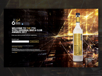 Stoli Original Bar & Club Awards 2017 - Web Design & Development awards ceremony club event nightlife nominate photography side menu stoli venue vodka web design website winners