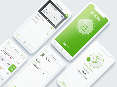 JCCup - Mobile Payment App Design & Icons Illustration