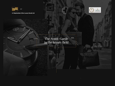 Stephanides Luxury Goods - Web Experience Demo animated black class dark effect elegant fashion glamnour jewllery luxury minimal parallax shop style video watch