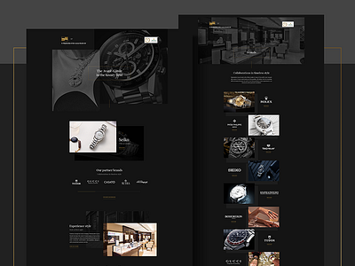 Stephanides Luxury Goods - Web Design Layouts animated black class dark effect elegant fashion glamnour jewllery luxury minimal parallax shop style video watch