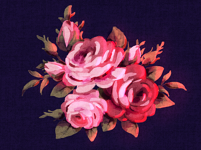 Flora digital art digital painting floral flowers