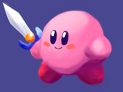 Kirby digital art digital painting kirby nintendo