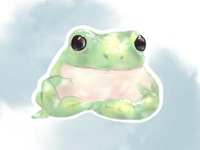 Frog painting amphibian animal digital art digital painting frog