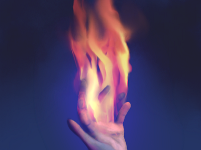 Fire art digital art digital painting fire