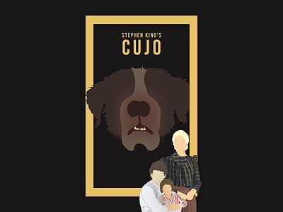 Minimal Cujo Poster adobe illustrator beginner creative cloud cujo design digital painting dog horror horror art horror movies illustration minimal pen tool poster reimagined stephen king vector