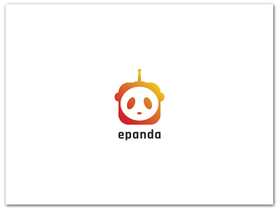 Panda Logo | E panda logo animal logo branding challenge creative logo golden logo gradient logo illustration logo manwar007 modern logo panda logo robot logo typography