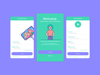 Sign Up app design ui web