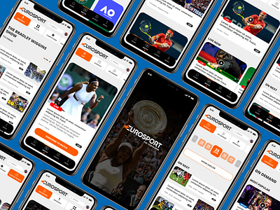 Eurosport app redesign app app design app designer app ui figma figmadesign sports user interface userinterface