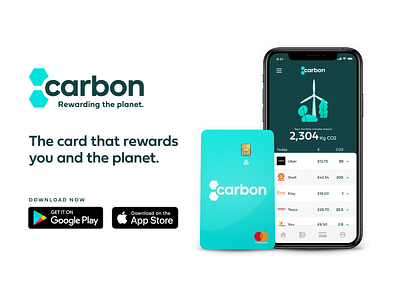 Carbon Brand Design app design branding branding design bristol contactless creditcard haio logo logodesign startup ui uidesign