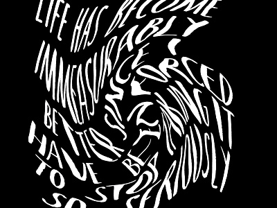 Hunter S. Thompson black and white logo calligraphy calligraphy artist hunter s thompson lettering lettering artist photoshop photoshop action quotes type typography