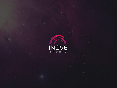 INOVE Studio brand design galaxy id identity inove logo logotype pink purple studio ux