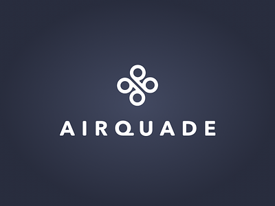 Airquade aerial airquade dron logo quadcopter