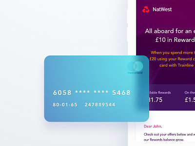 MasterCard Presentation blue design mastercard mobile mockup natwest purple