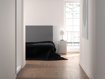 Minimal Interior Render 3d c4d interior minimal render wire