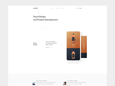 Inove Website agency design digital inove light ui ux visual web website