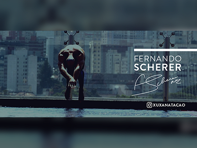 Fernando Xuxa Scherer - Cover graphic graphicdesign olympic social media swimmer swimming