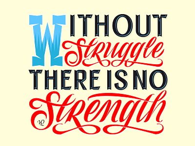 Embrace the Struggle branding germany graphic design hamburg logo postcard design script strength typography vector wip