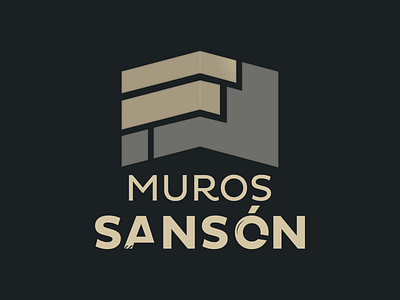 Logo Muros Sansón branding concrete design graphic design logo