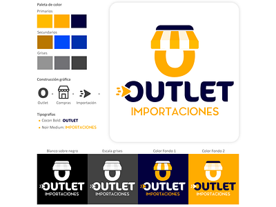 Logo Outlet Importaciones branding design graphic design logo