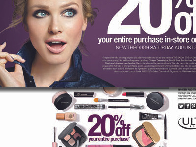 ULTA July 2013 Loyalty Postcard for Members