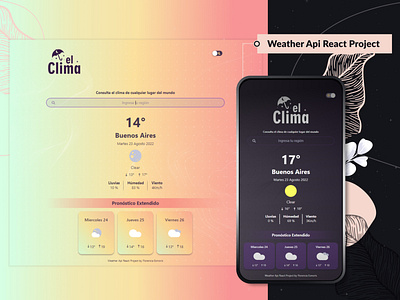 Weather Api React UI Project app design react ui weather