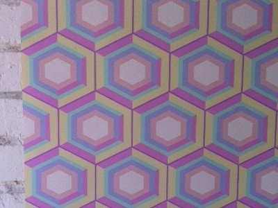 Hexagon pastel wallpaper by Design Mate design graphics wallpaper