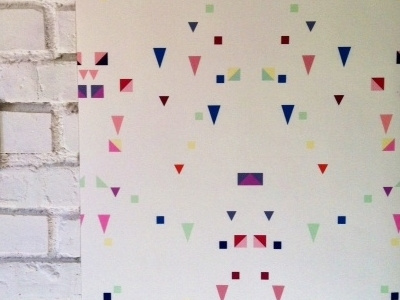 Scattered shapes wallpaper by Design Mate design graphics wallpaper