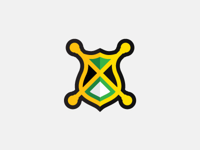 Jamaica graphic design green identity logo yellow