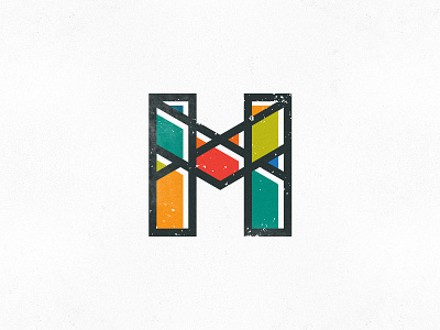 Letter "M" colors graphic design identity letters logo m mark typography