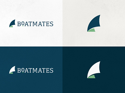 Boatmates Identity blue boat graphic design green identity logo logotype sailing type