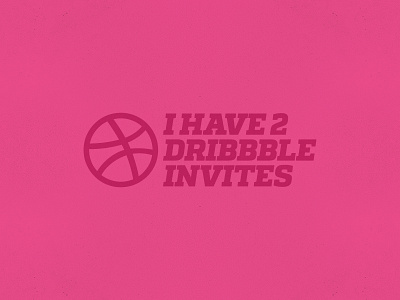 Dribbble Invites dribble graphic design invites portfolio typography