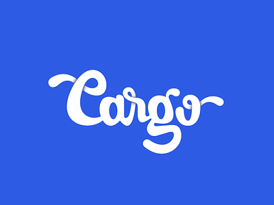 Cargo Lettering blue custom letters graphic design hand letters lettering logo design type